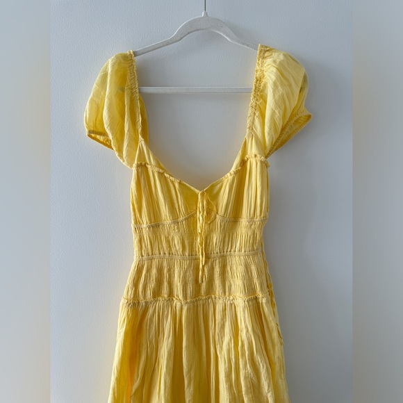 FREE PEOPLE Feeling Bonita Midi Dress in Pineapple Slice M - Picture 6 of 10